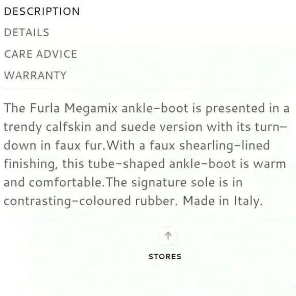 FURLA Black Megamix 100%Leather Faux Fur Ankle boots! - Picture 11 of 11